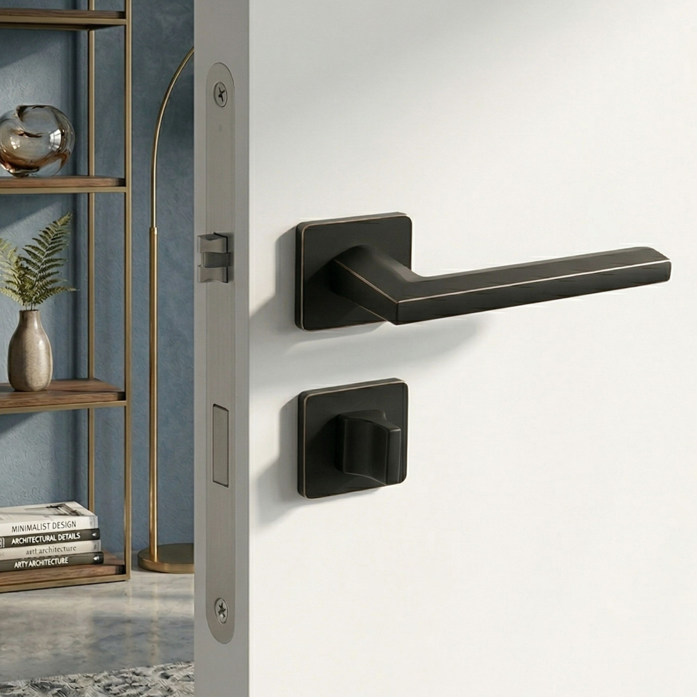 Klamka Do-Drzwi Wewnętrznych Libia II Czarno-Złota