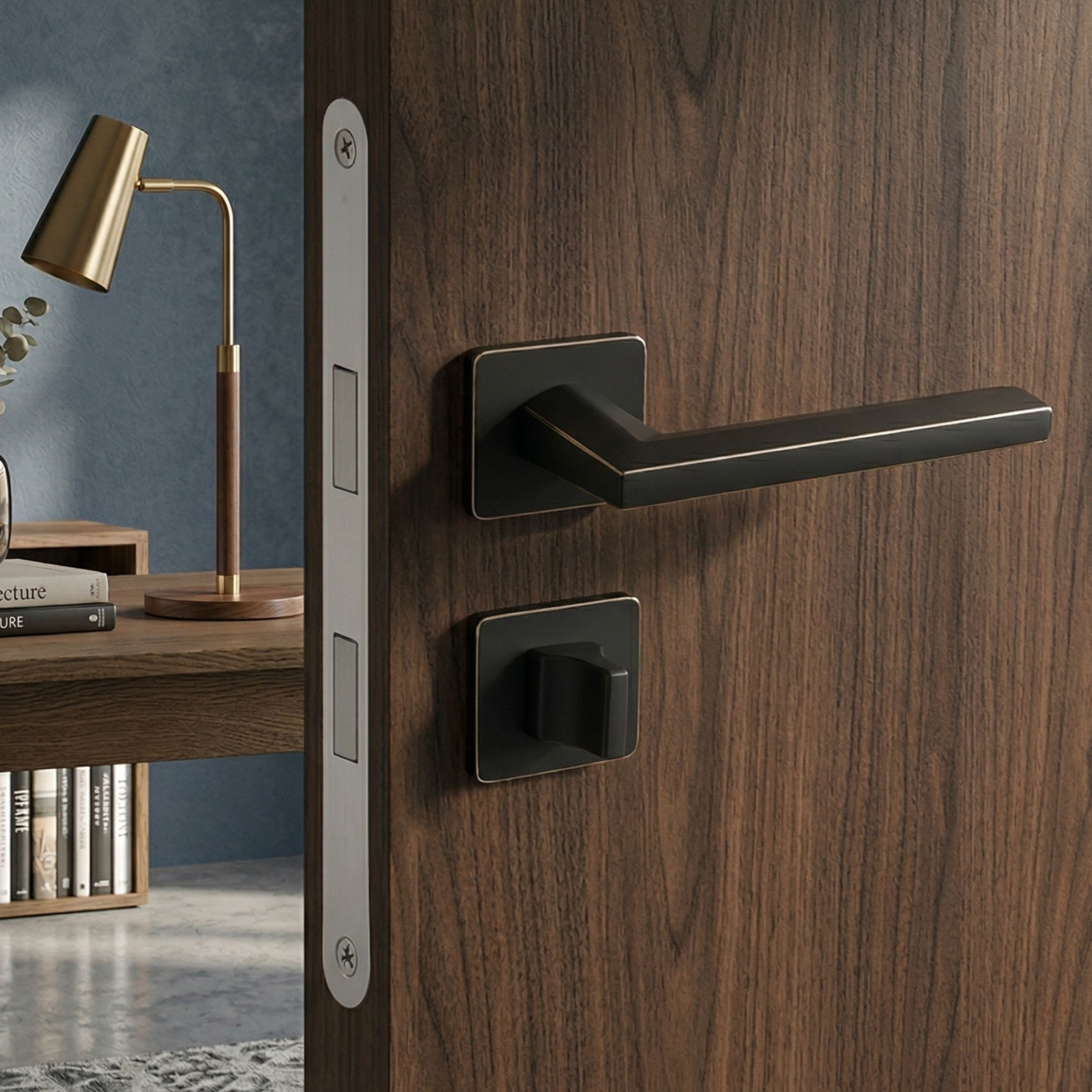 Klamka Do-Drzwi Wewnętrznych Libia II Czarno-Złota