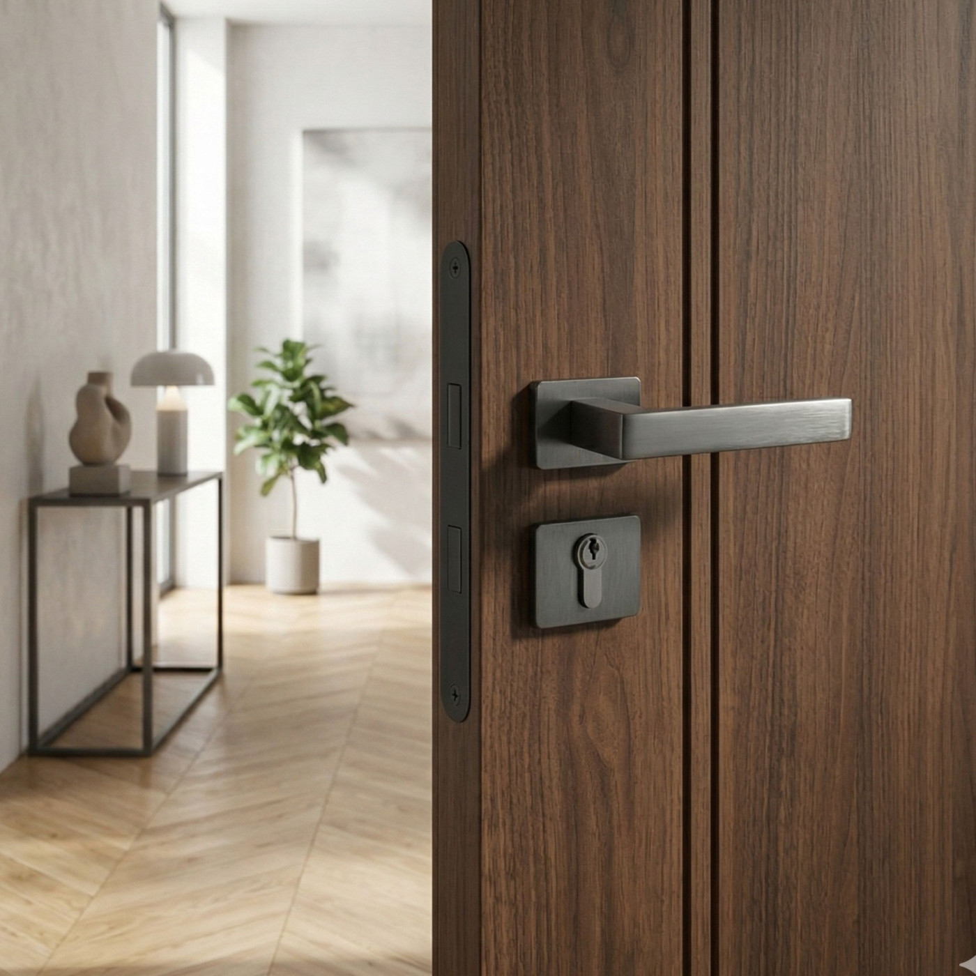 Klamka Do Drzwi Wewnętrznych KVADRATO II Grafit