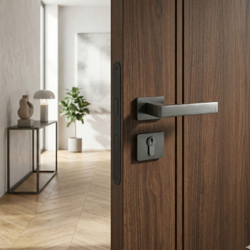 Klamka Do Drzwi Wewnętrznych KVADRATO II Grafit