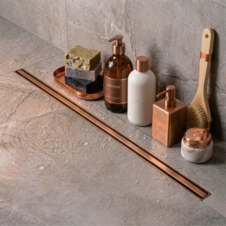 Odpływ Liniowy Slim 80 cm Różowe Złoto