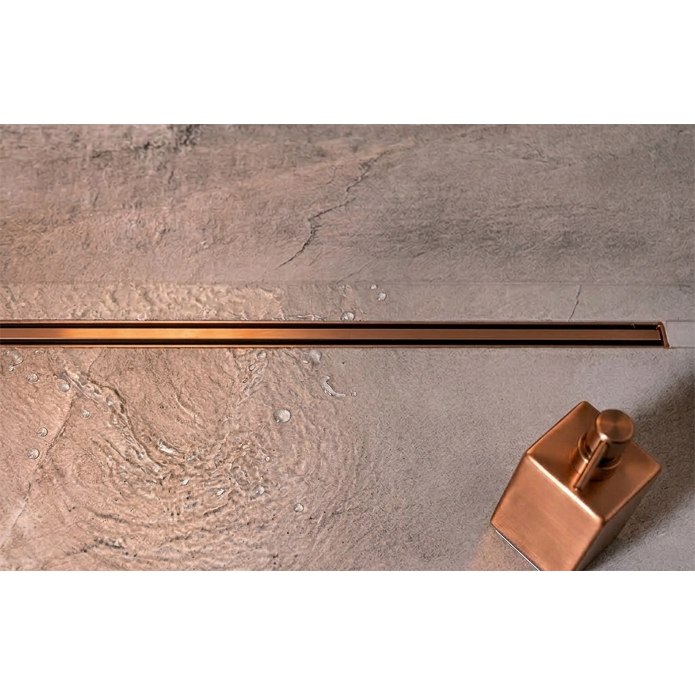 Odpływ Liniowy Slim 80 cm Różowe Złoto