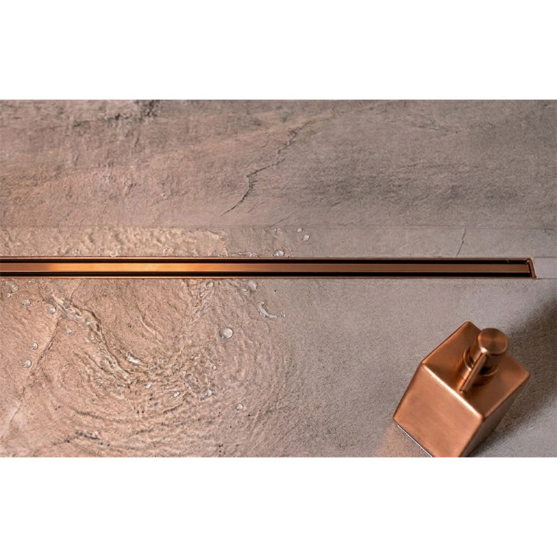 Odpływ Liniowy Slim 80 cm Różowe Złoto