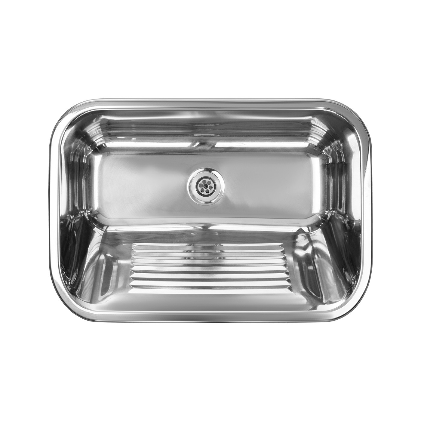 Zlewozmywak Jednokomorowy Stalowy 65x45cm INOX CHIOS Kuchinox Bez Syfonu