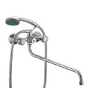 Bateria Wannowa Ścienna Z Zestawem Natryskowym Chrom