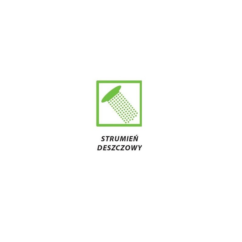 Deszczownica natryskowa górna Laveo seria RODEO SLIM Biała Chrom 25 mm
