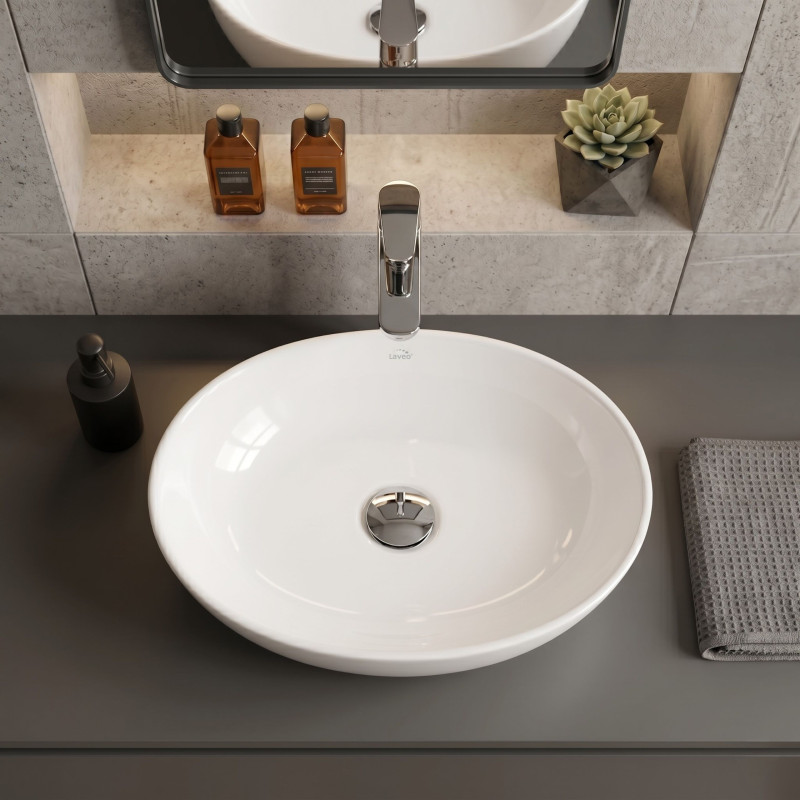 Umywalka Nablatowa Ceramiczna DESNA Biała Umywalka Nablatowa Ceramiczna DESNA Biała