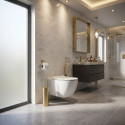 Szczotka do WC Wolnostojąca Toaletowa MIRI Złoto Szczotkowane Szczotka do WC Wolnostojąca Toaletowa MIRI Złoto Szczotkowane