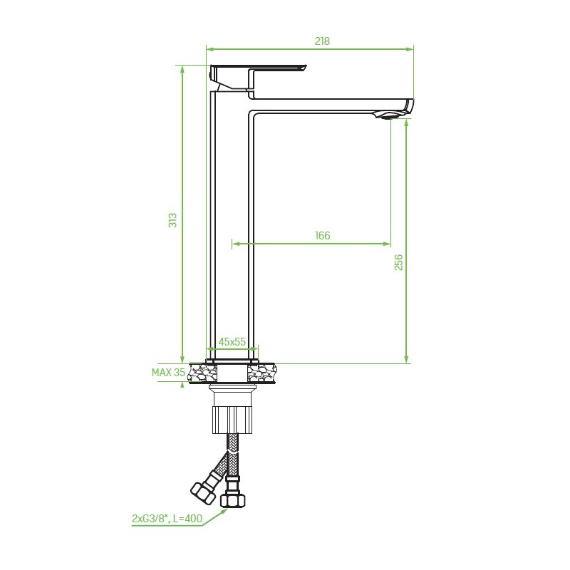 WYPRZEDAŻ Bateria Umywalkowa Stojąca Nablatowa CALLA WYPRZEDAŻ Bateria Umywalkowa Stojąca Nablatowa CALLA