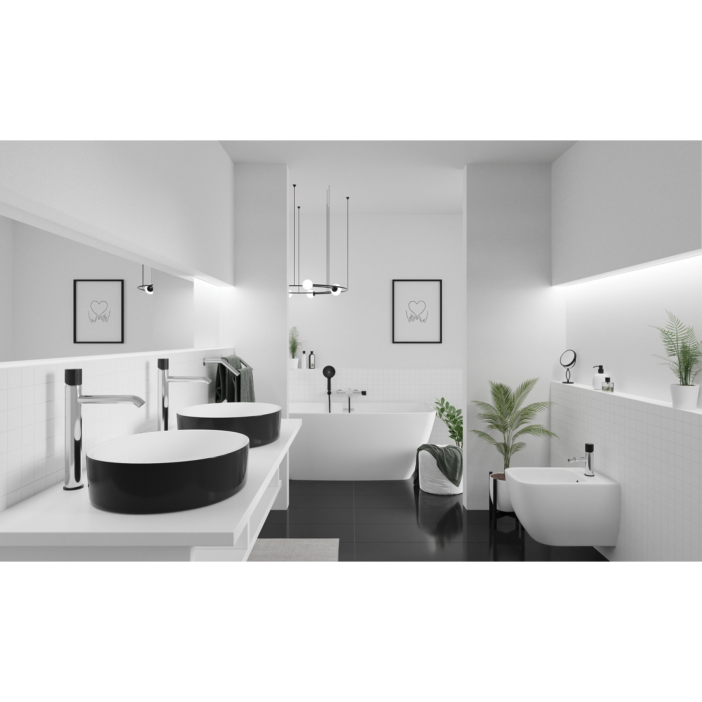 Zestaw Natryskowy z Baterią Ścienną PEROS