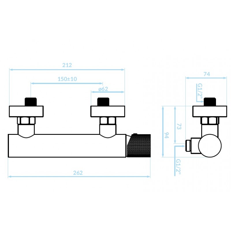 Zestaw Natryskowy z Baterią Ścienną PEROS