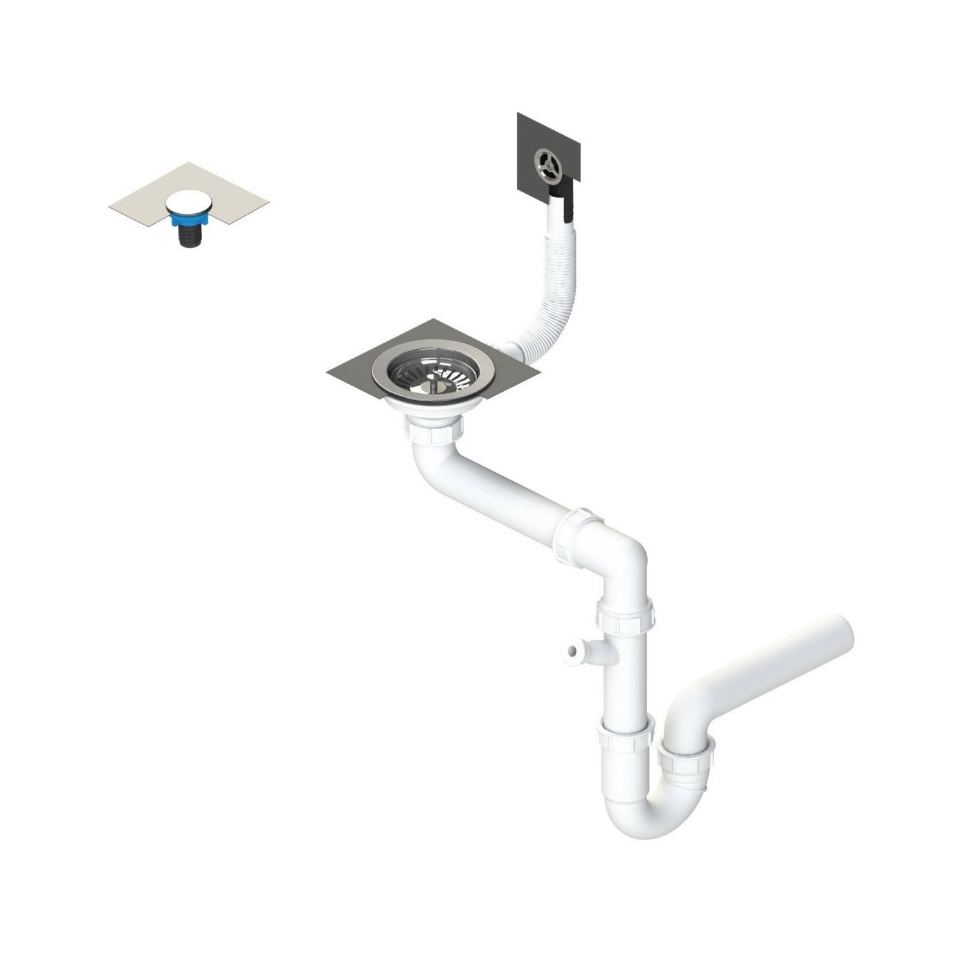 Zlewozmywak Zlew Granitowy  Bateria Granitowa  Syfon