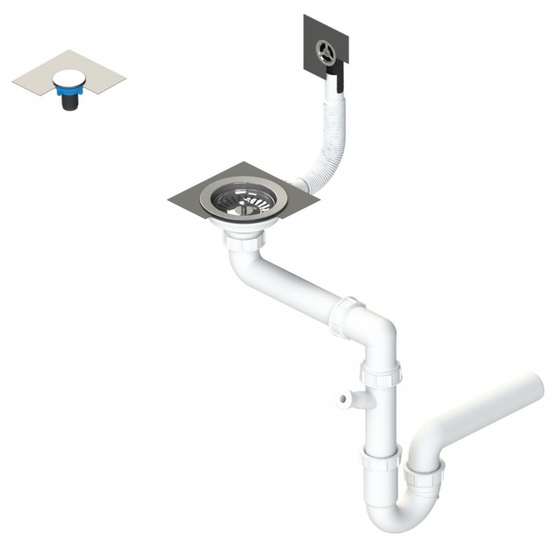 Zlewozmywak Zlew Granitowy  Bateria  Syfon  Preparat