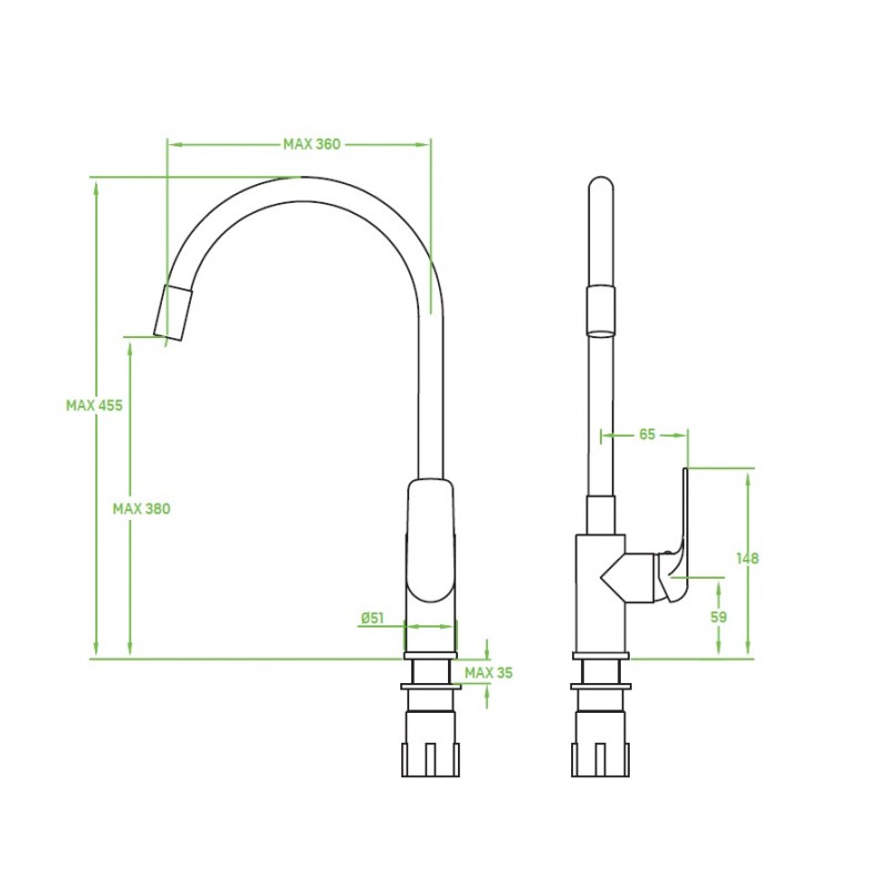 Zlewozmywak Zlew Granitowy Bateria elastyczna Syfon