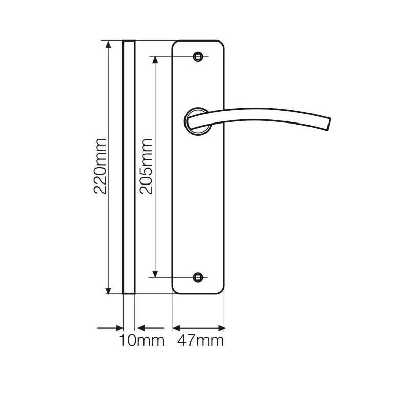 Klamka Wewnętrzna MADERA Grafit