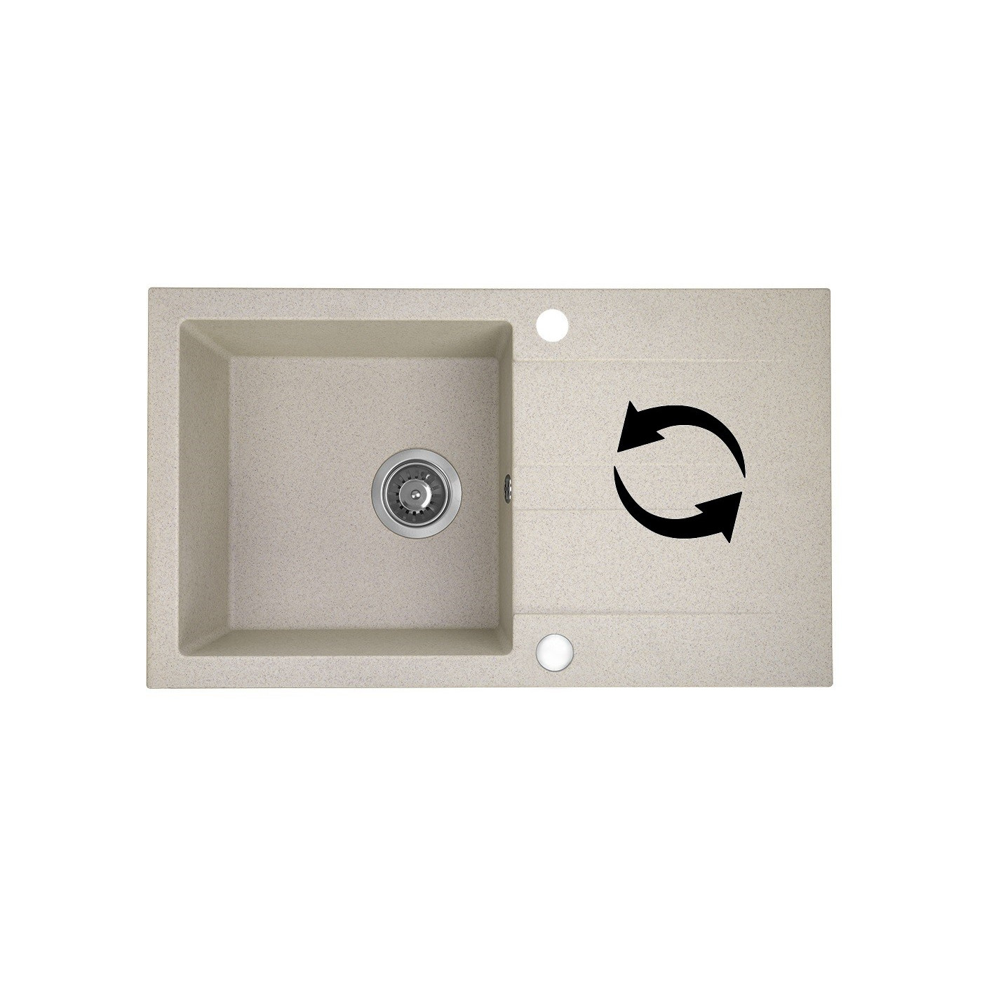 Zlewozmywak Zlew Granitowy  Bateria  Syfon  Preparat