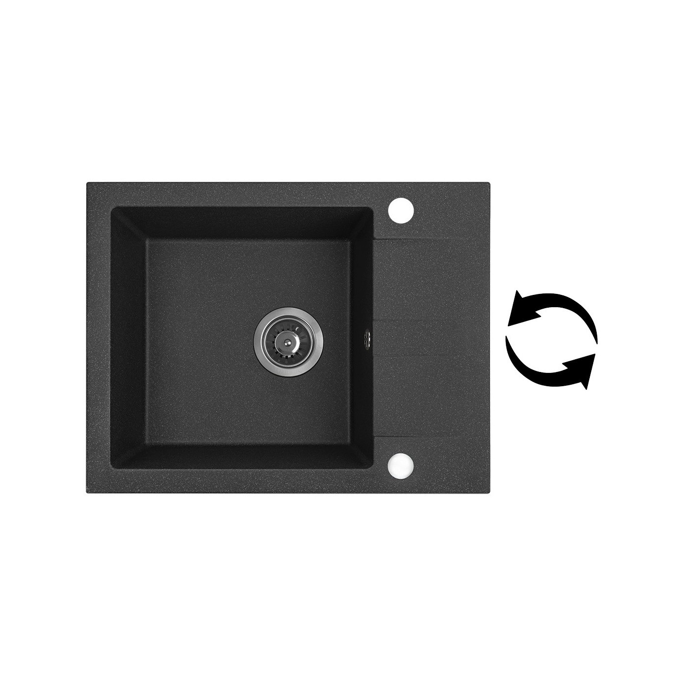 Zlewozmywak Zlew Granitowy  Bateria Granitowa  Syfon