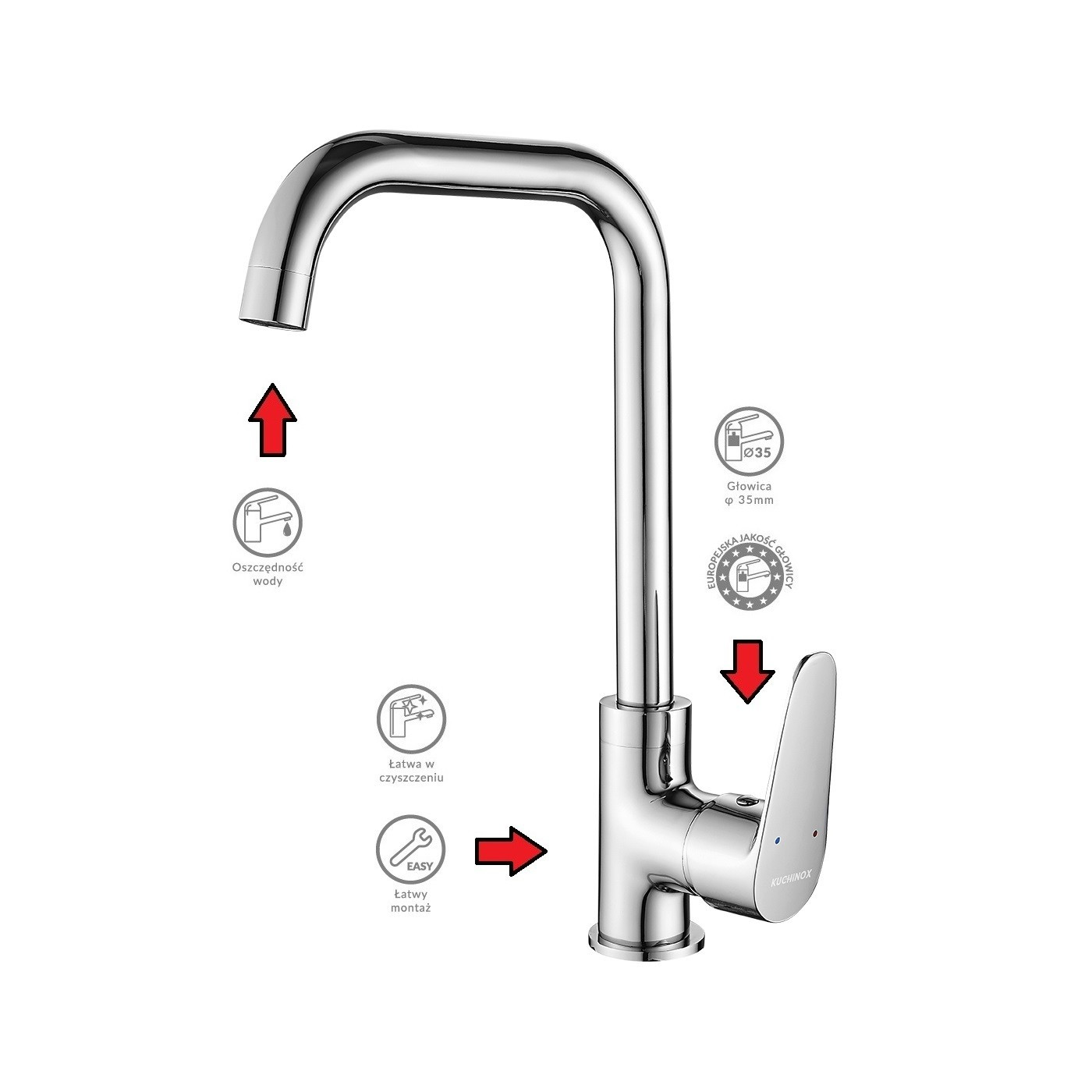 Bateria Zlewozmywakowa z wylewką L SAGRA Bateria Zlewozmywakowa z wylewką L SAGRA