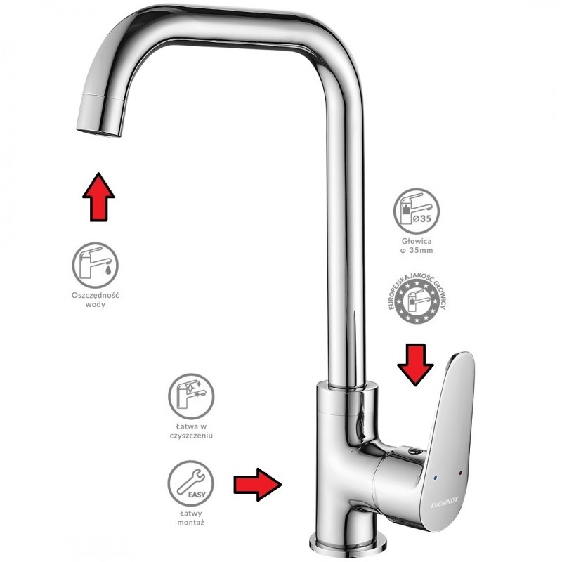 Bateria Zlewozmywakowa z wylewką L SAGRA Bateria Zlewozmywakowa z wylewką L SAGRA