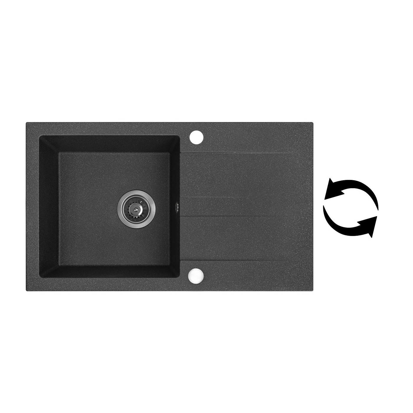 Zlewozmywak Zlew Granitowy Bateria elastyczna Syfon Zlewozmywak Zlew Granitowy Bateria elastyczna Syfon