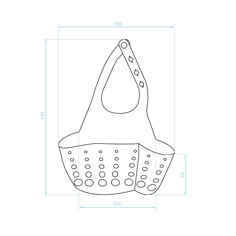 Organizer Kuchenny Pojemnik na Gąbki do Zlewu