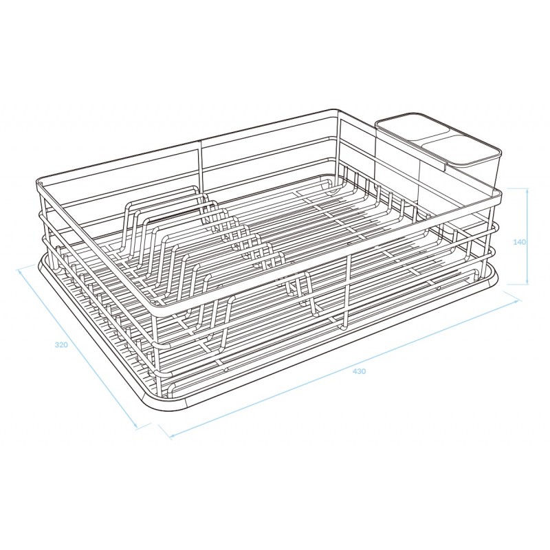 Suszarka do Naczyń Czarna Ociekacz