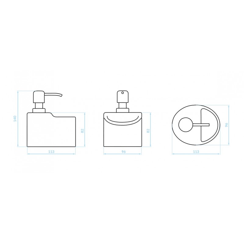 Dozownik do Płynu do Naczyń Ceramiczny YOGO Dozownik do Płynu do Naczyń Ceramiczny YOGO