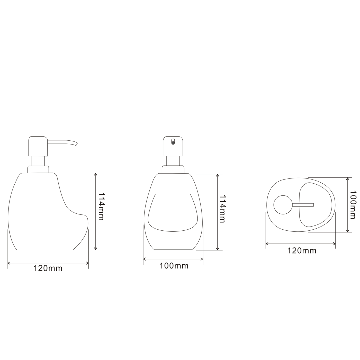 Dozownik do Płynu do Naczyń Ceramiczny Mały Dozownik do Płynu do Naczyń Ceramiczny Mały