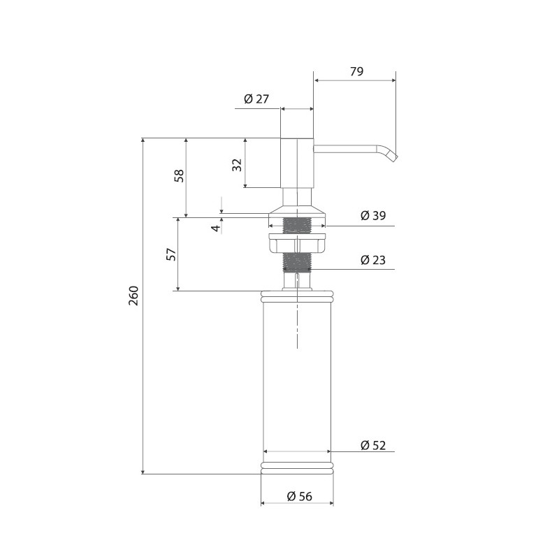 Dozownik do Płynu do Zlewozmywaka Dozownik do Płynu do Zlewozmywaka