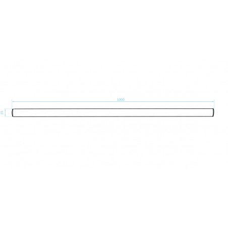 Reling Kuchenny Czarny 100 cm