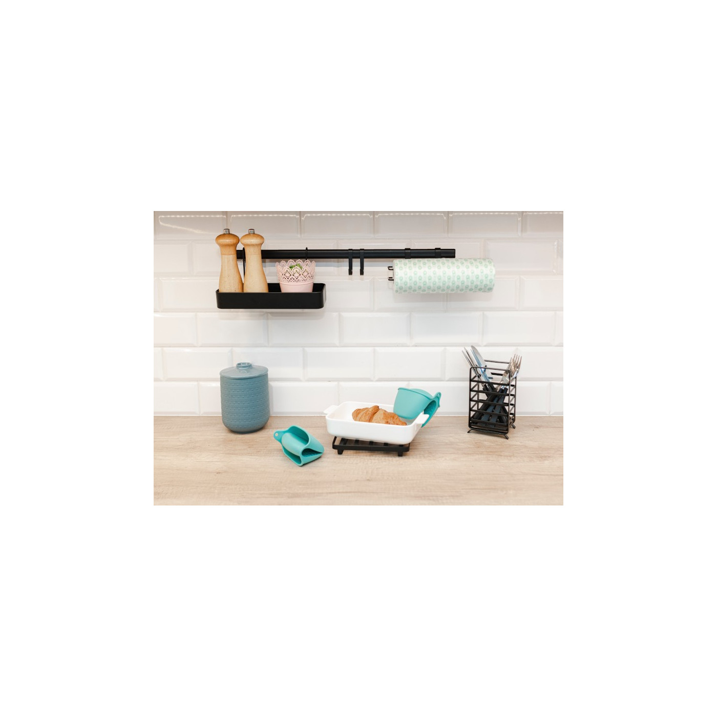 Reling Kuchenny Czarny 60 cm