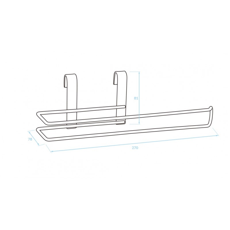 Uchwyt Wieszak na Ręcznik Papierowy na Reling