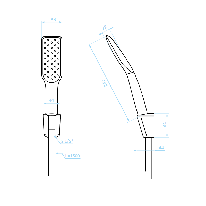 Zestaw Prysznicowy Słuchawka Wąż i Uchwyt Czarny Złoty Zestaw Prysznicowy Słuchawka Wąż i Uchwyt Czarny Złoty