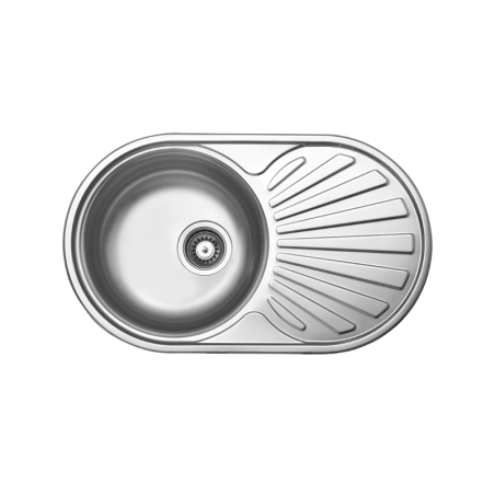 Zlewozmywak Jednokomorowy Metalowy Okrągły Normal