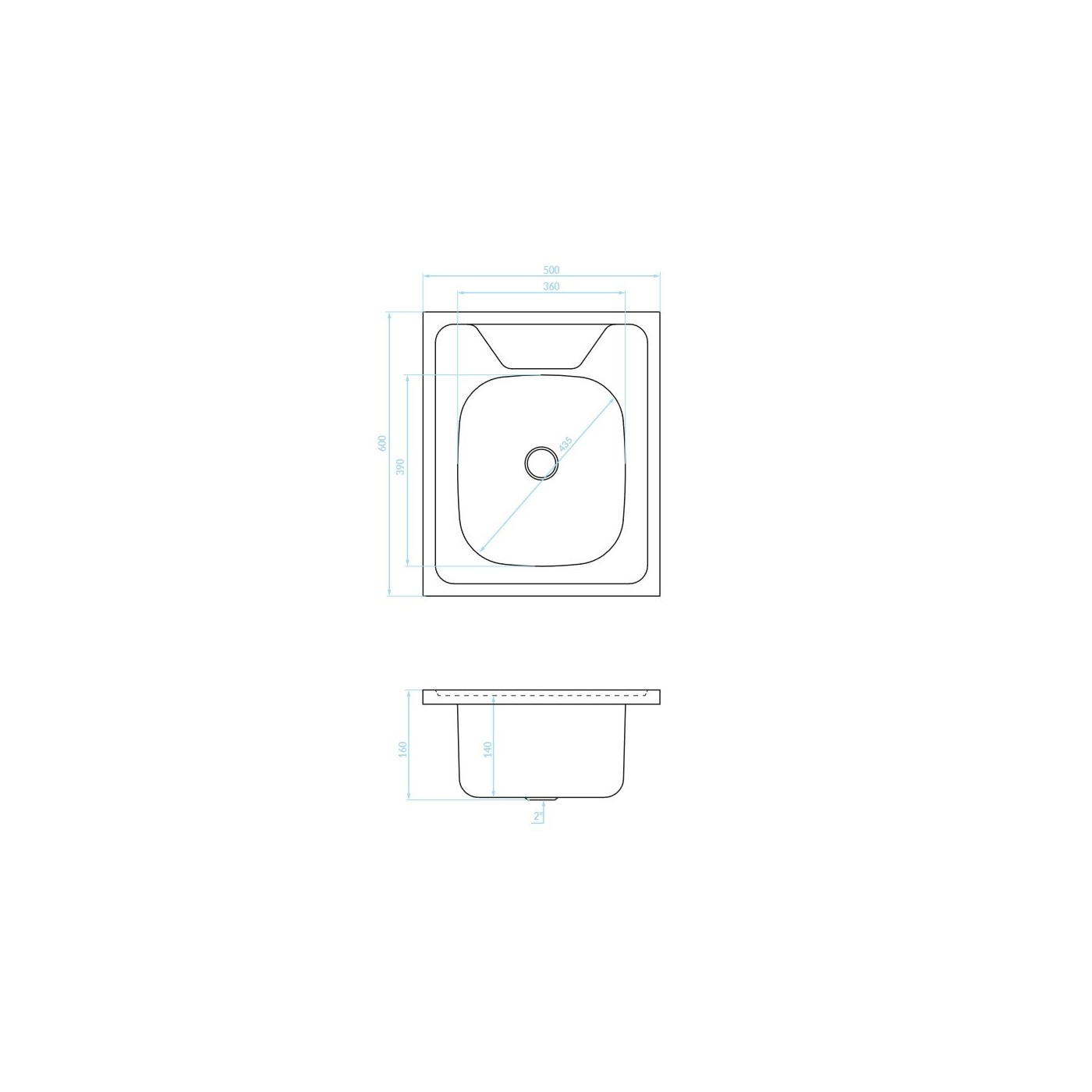 Zlewozmywak Jednokomorowy Metalowy Seria 60 Zlewozmywak Jednokomorowy Metalowy Seria 60