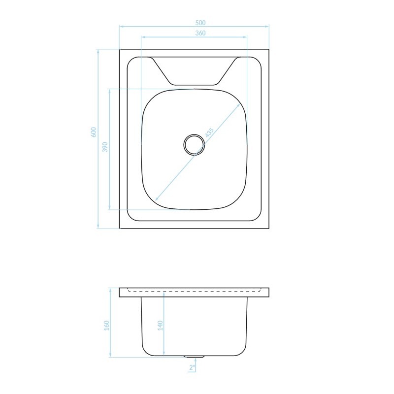 Zlewozmywak Jednokomorowy Metalowy Seria 60 Zlewozmywak Jednokomorowy Metalowy Seria 60