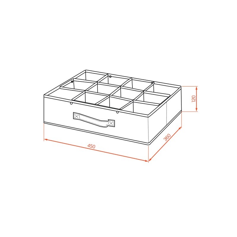 Organizer do Szuflady na Skarpety i Bieliznę