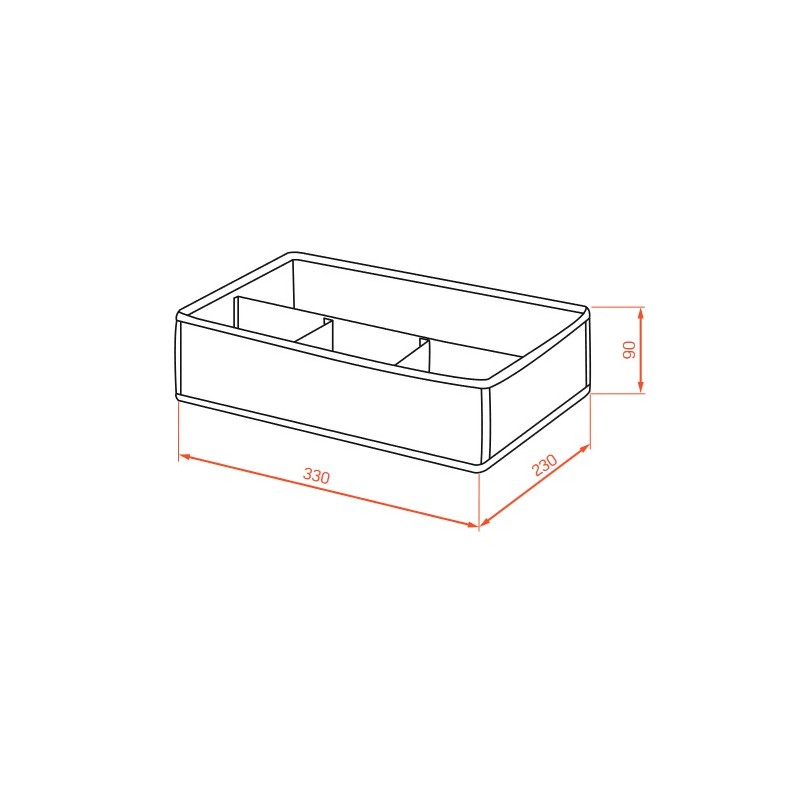 Organizer do Szuflady na Skarpety i Bieliznę