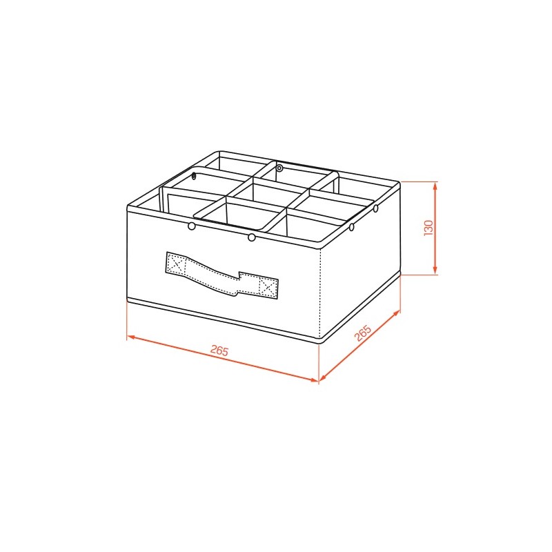 Organizer do Szuflady na Skarpety i Bieliznę Wysoki