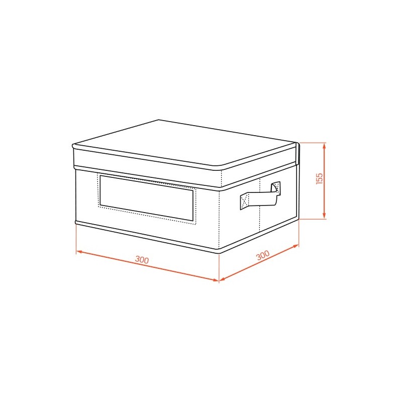 Pudełko do Przechowywania Tekstylne z Pokrywką