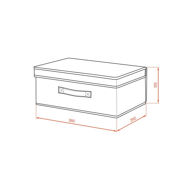 Pudełko do Przechowywania Tekstylne z Pokrywką