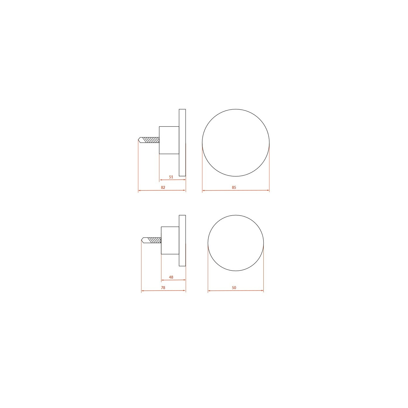 Wieszak Ścienny na Ubrania i Klucze 4 sztuki