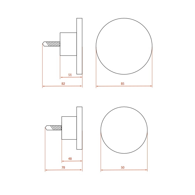 Wieszak Ścienny na Ubrania i Klucze 4 sztuki