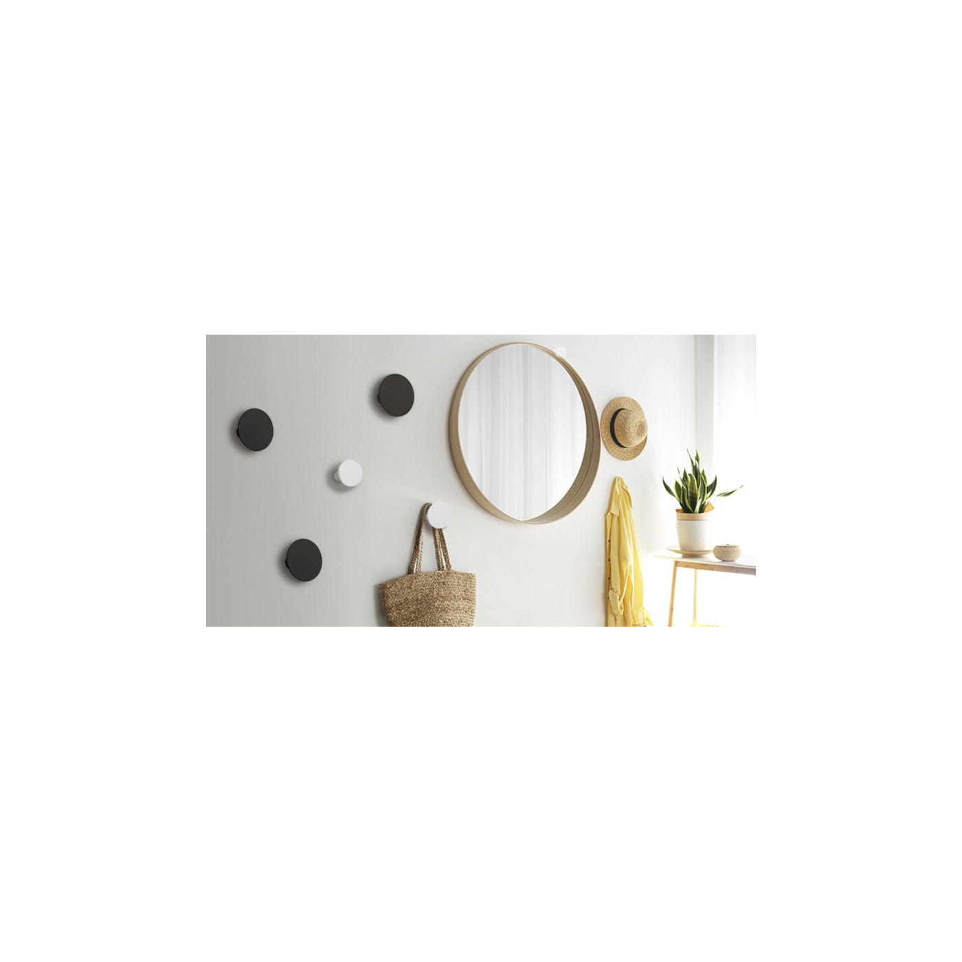 Wieszak Ścienny na Ubrania i Klucze 4 sztuki