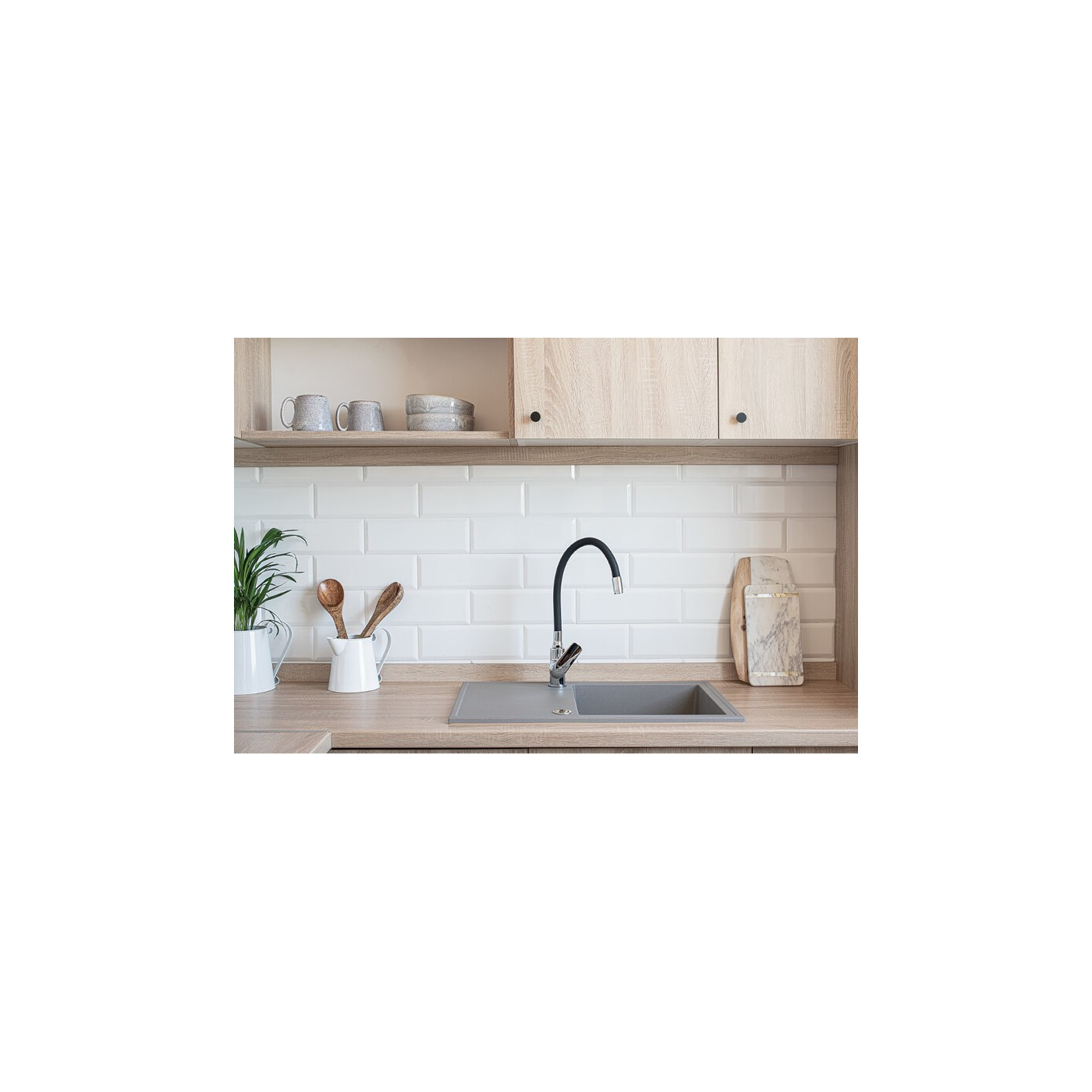 Bateria Zlewozmywakowa Stojąca z Elastyczną Wylewką Bateria Zlewozmywakowa Stojąca z Elastyczną Wylewką