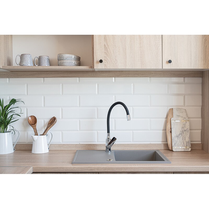 Bateria Zlewozmywakowa Stojąca z Elastyczną Wylewką Bateria Zlewozmywakowa Stojąca z Elastyczną Wylewką