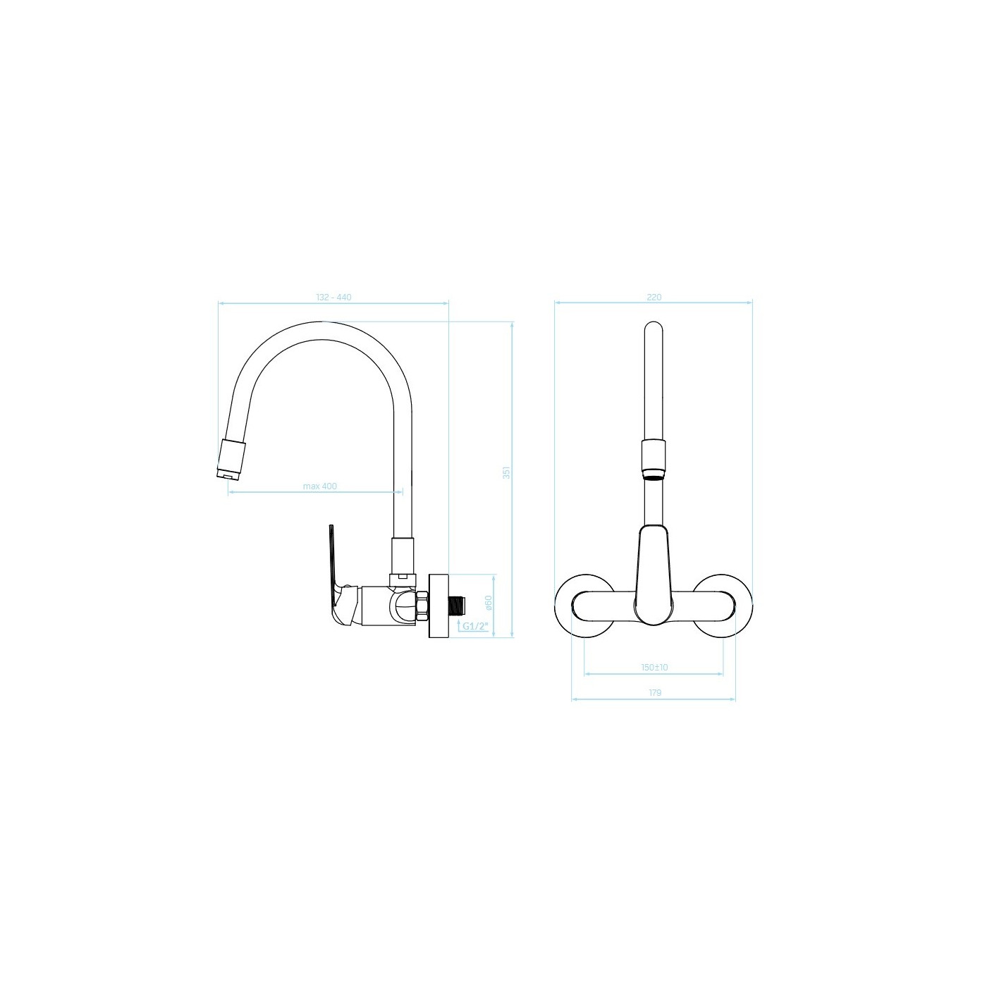 Bateria Zlewozmywakowa z Elastyczną Wylewką Bateria Zlewozmywakowa z Elastyczną Wylewką