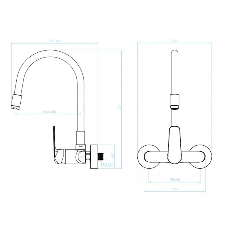 Bateria Zlewozmywakowa z Elastyczną Wylewką Bateria Zlewozmywakowa z Elastyczną Wylewką