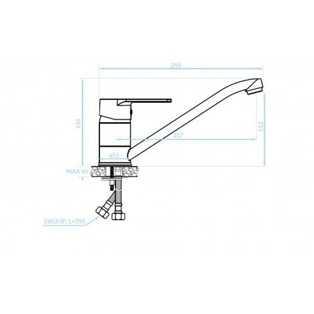 Bateria Zlewozmywakowa Stojąca Luga