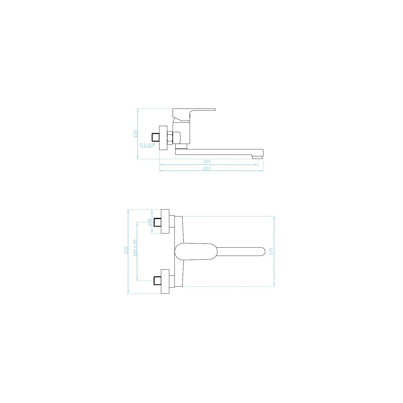 Bateria Umywalkowa Ścienna PANA Bateria Umywalkowa Ścienna PANA